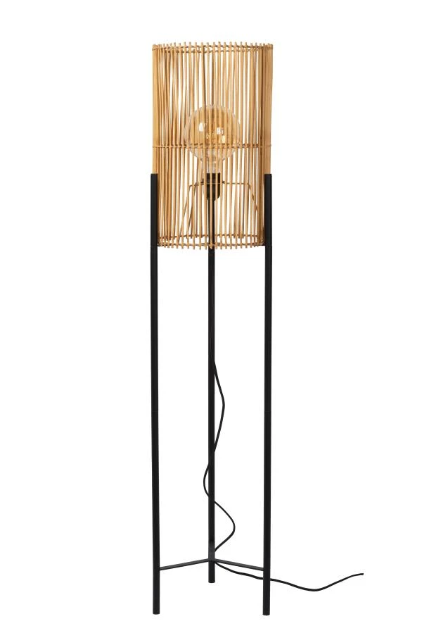 Lucide JANTINE - Floor lamp - Ø 30 cm - 1xE27 - Light wood - off